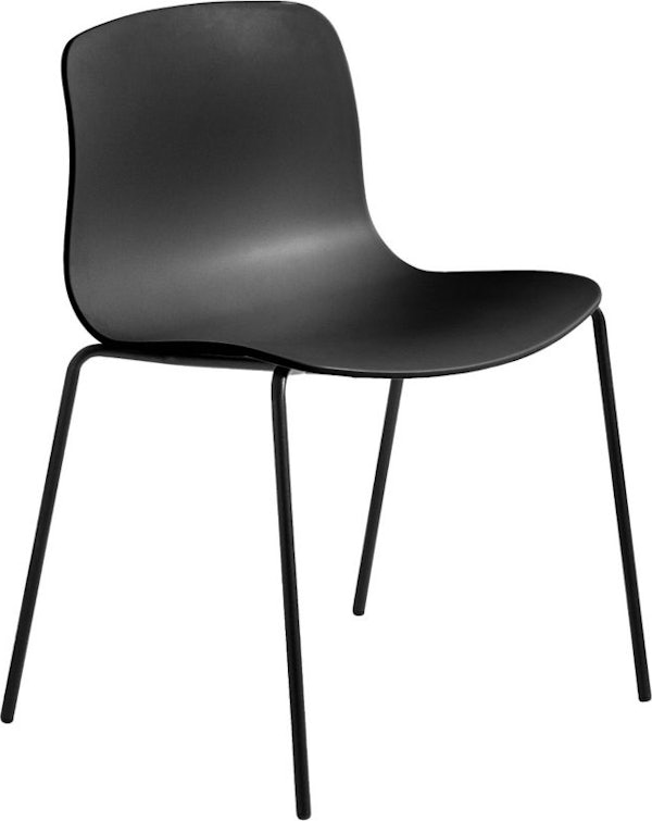 A front angle view of the AAC 16 About A Chair Side Chair Tubular Base.
